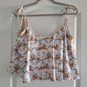 Kortni Jeane Swing Top Tiger/Jungle Print Size 2XL